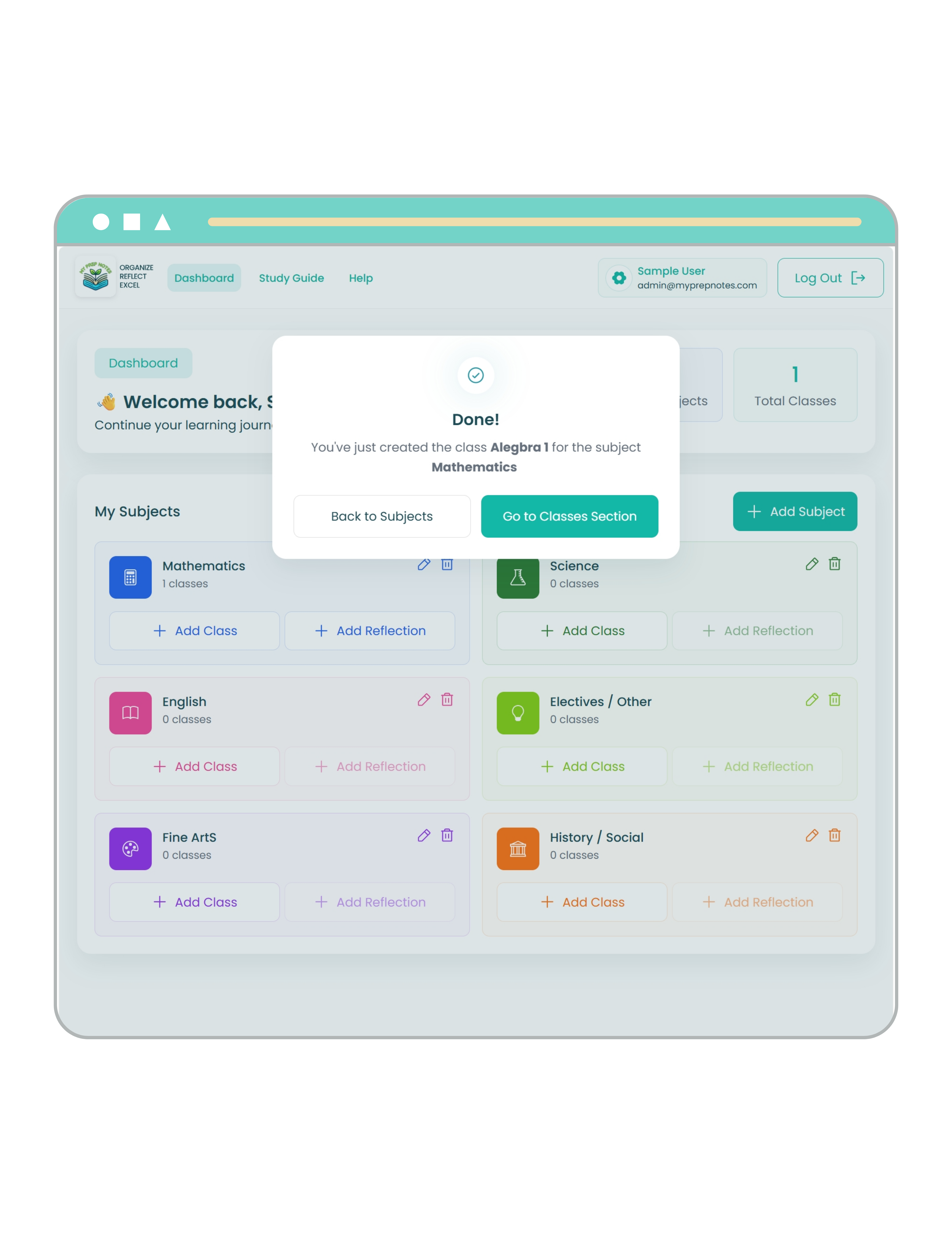 MY PREP NOTES APPLICATION • DIGITAL ACCESS