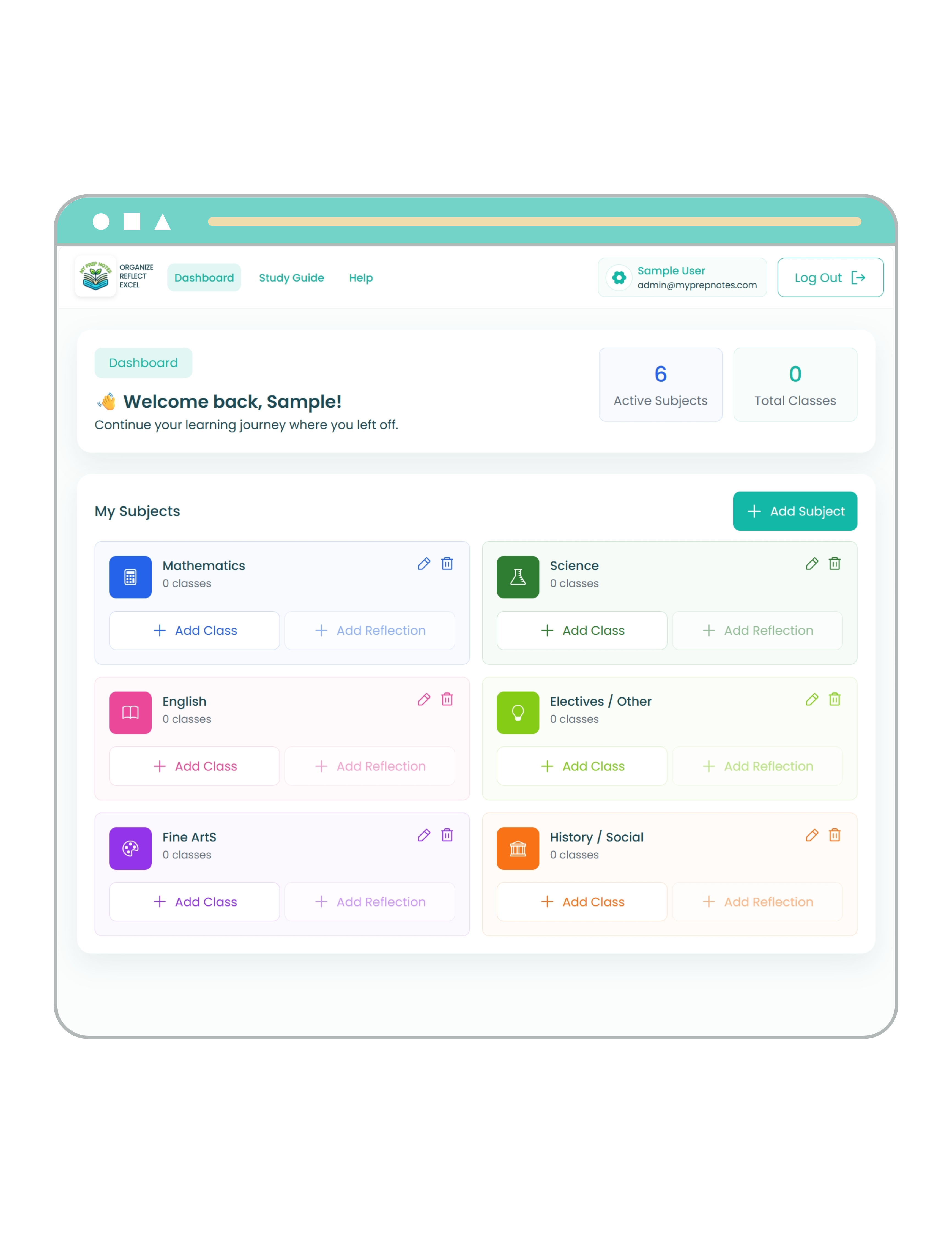 MY PREP NOTES APPLICATION • DIGITAL ACCESS