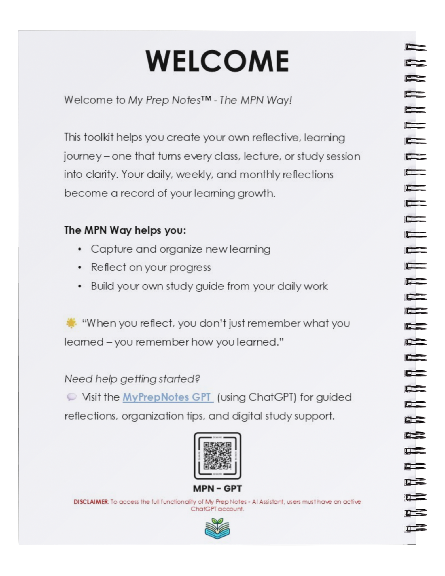 My Prep Notes Digital Toolkit