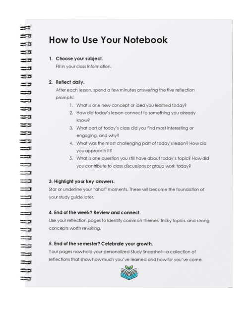 My Prep Notes™️ Digital 1-Subject Notebook