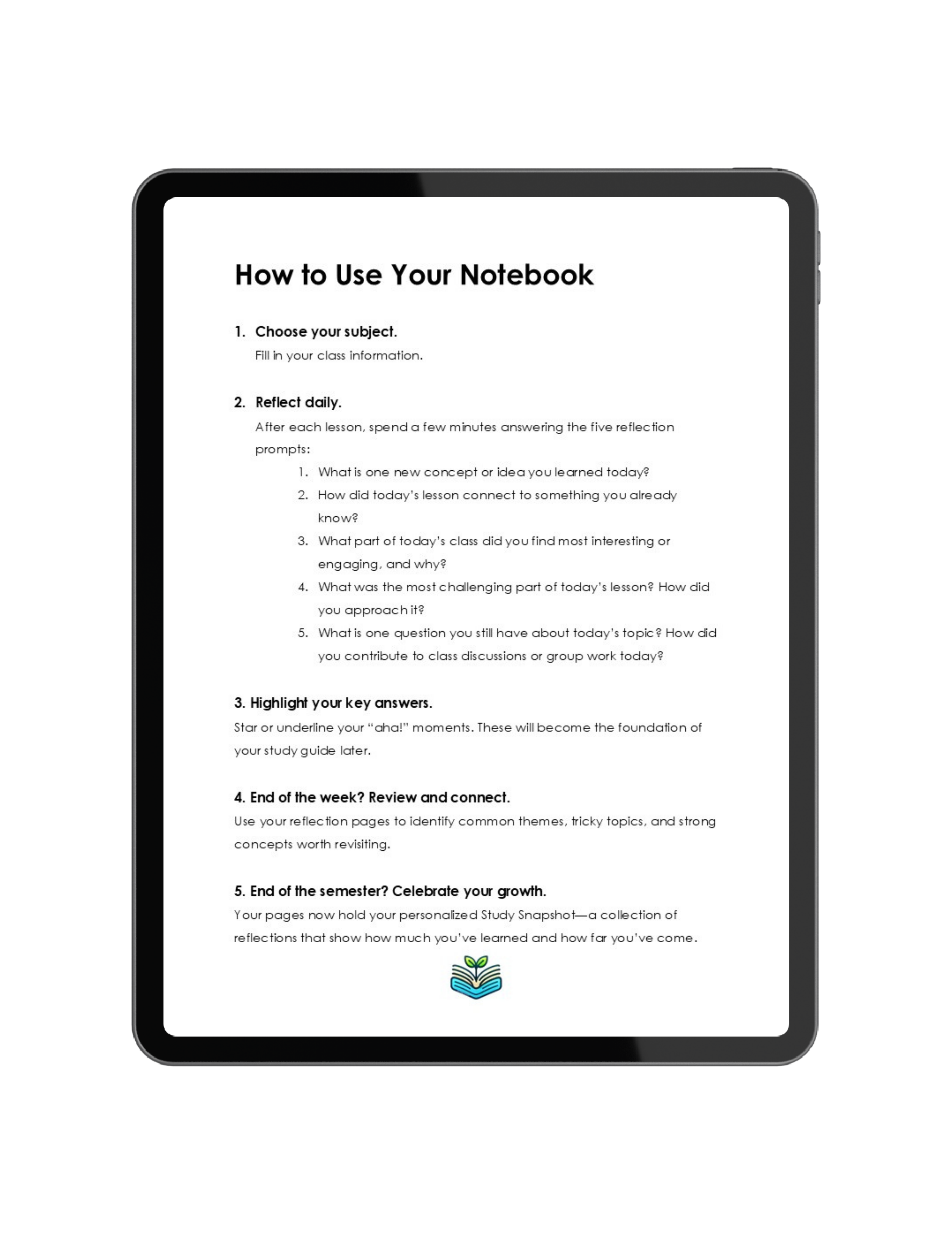 MY PREP NOTES • DIGITAL NOTEBOOK