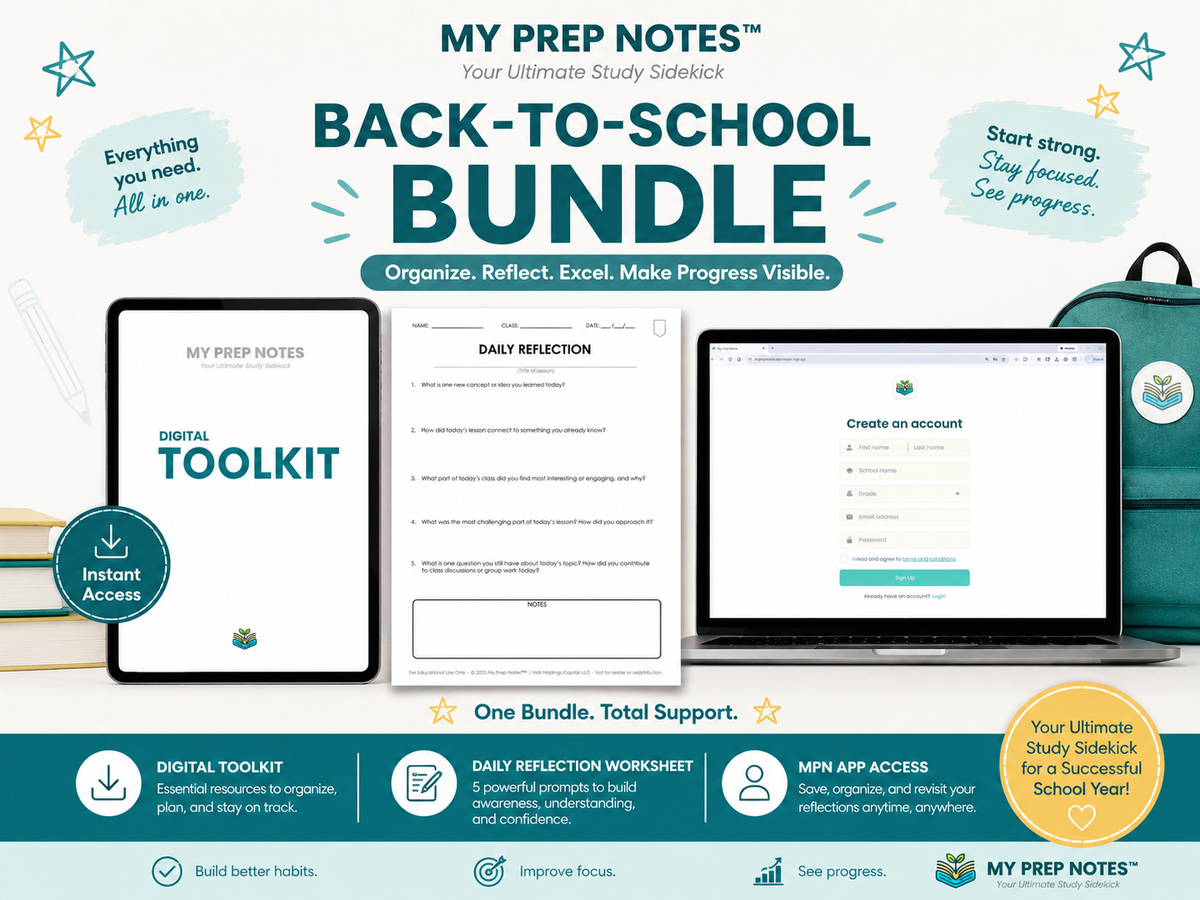 My Prep Notes™ Back-to-School Bundle