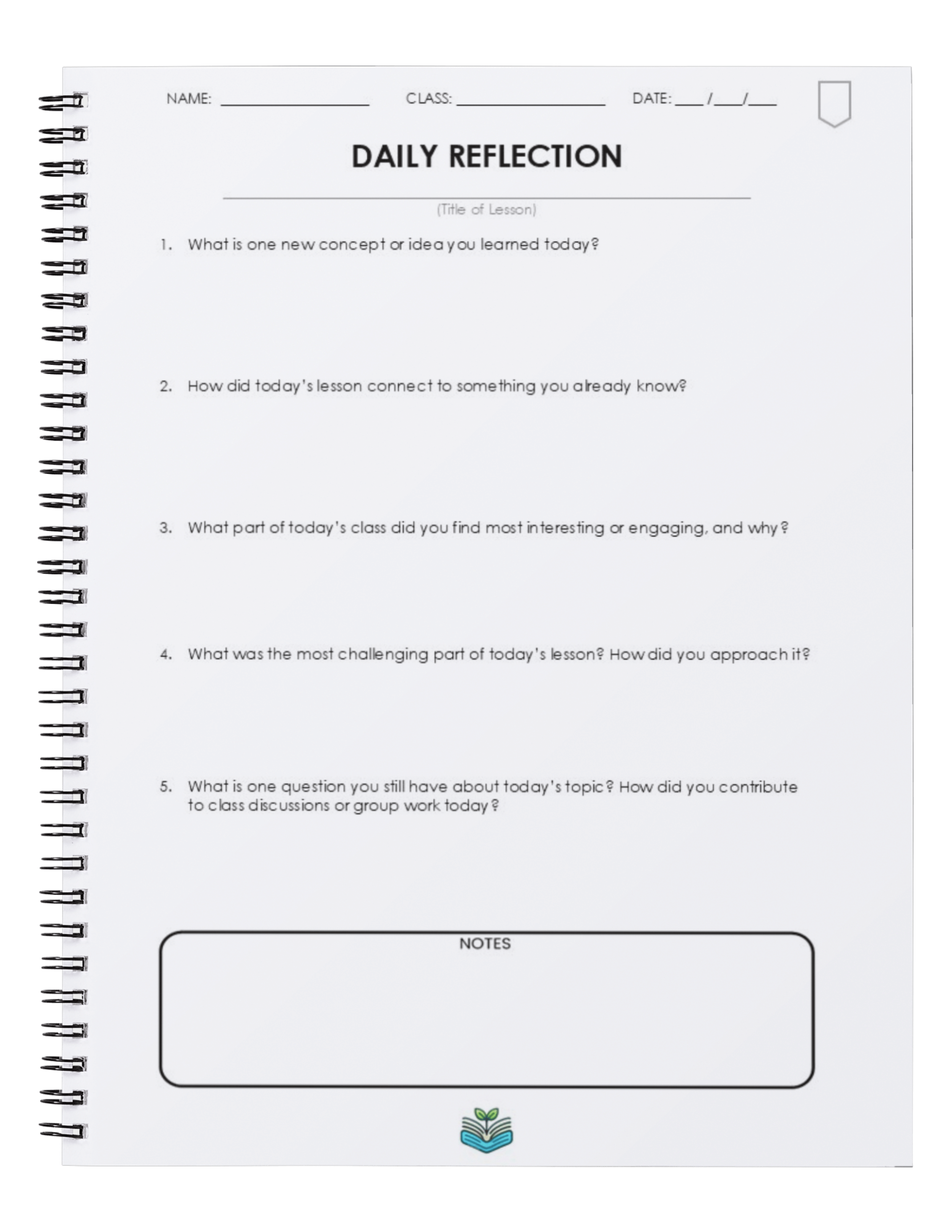 My Prep Notes™️ Digital 1-Subject Notebook