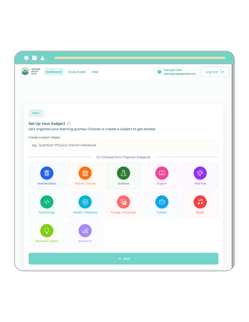 MY PREP NOTES APPLICATION • DIGITAL ACCESS