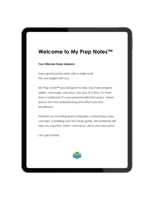 MY PREP NOTES™️ • DIGITAL NOTE-TAKING TOOLKIT