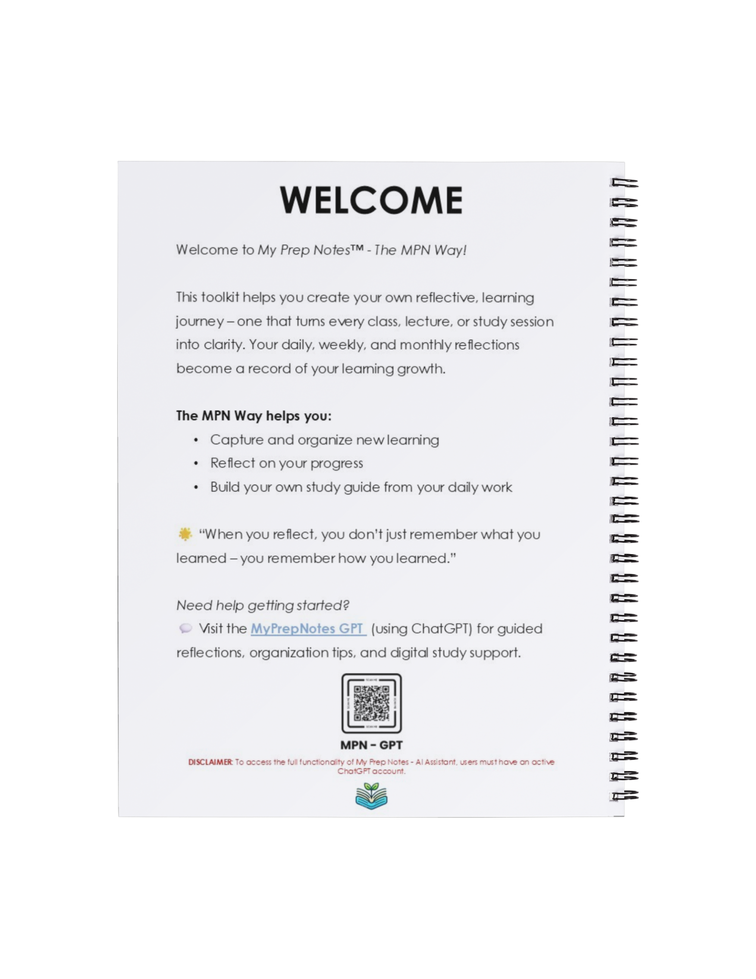 MY PREP NOTES • TOOLKIT