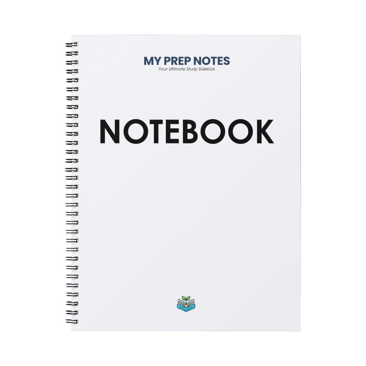 Notebook with 'My Prep Notes' branding on a white background