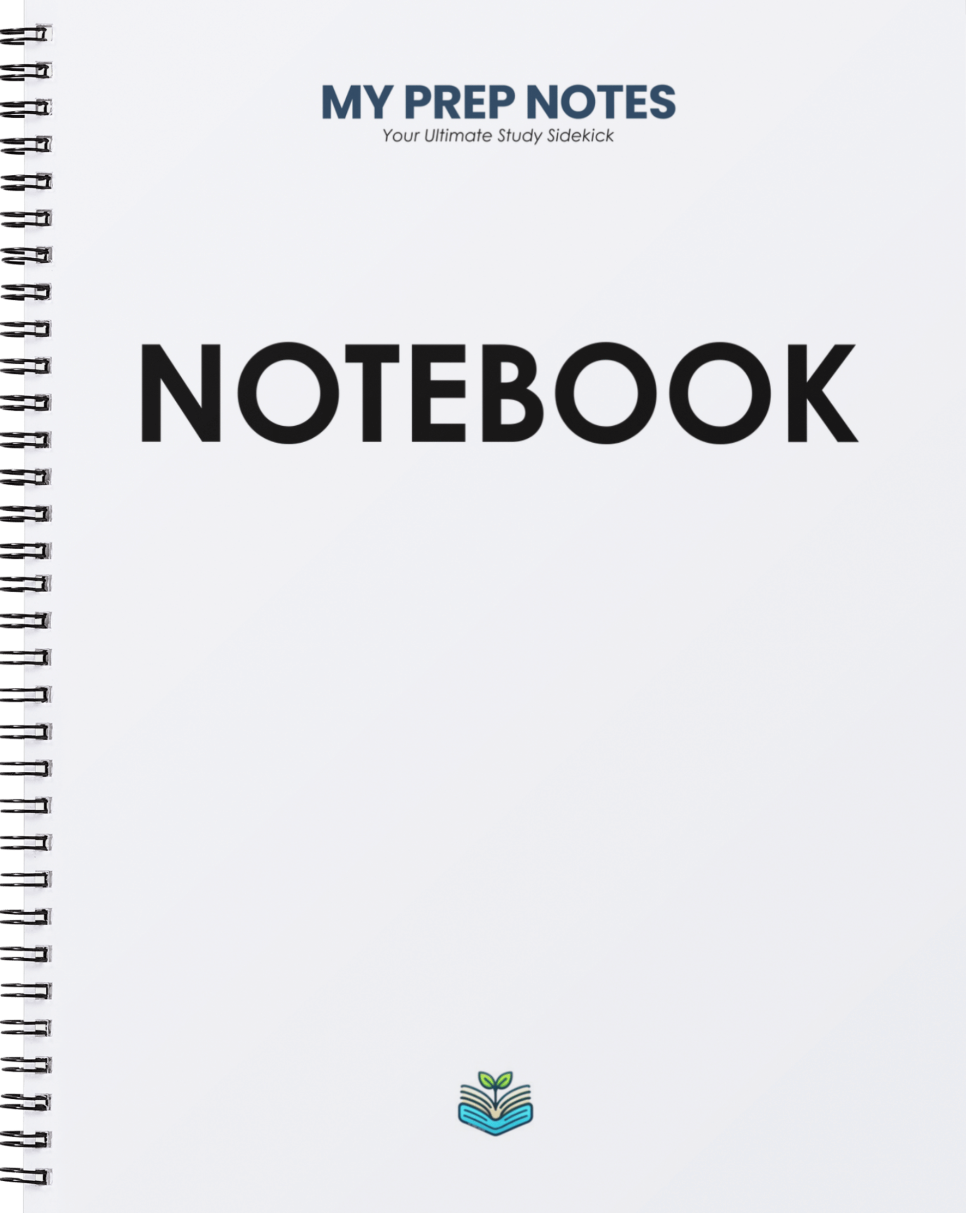 Notebook with 'My Prep Notes' branding on a white background